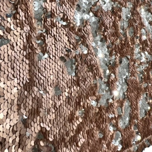 Shein Multicolor Sequins Sexy Mini Bodycon Dress Short Sleeves New Size Small - Picture 3 of 14